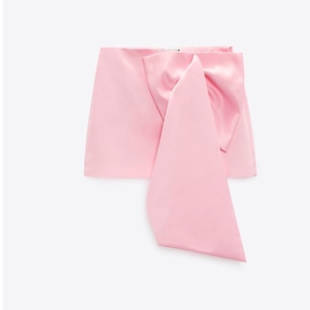 ZARA limited edition bow mini skirt NWT S - Picture 2 of 5